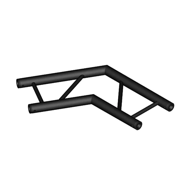 DURATRUSS DT 32/2-C22H-L120 black, 2-Wege-Ecke 120°, horizontal, schwarz