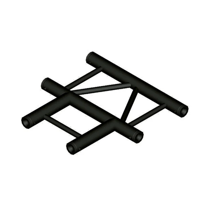 DURATRUSS DT 32/2-T36H-T black, 3-Wege-T-Stück, horizontal, schwarz