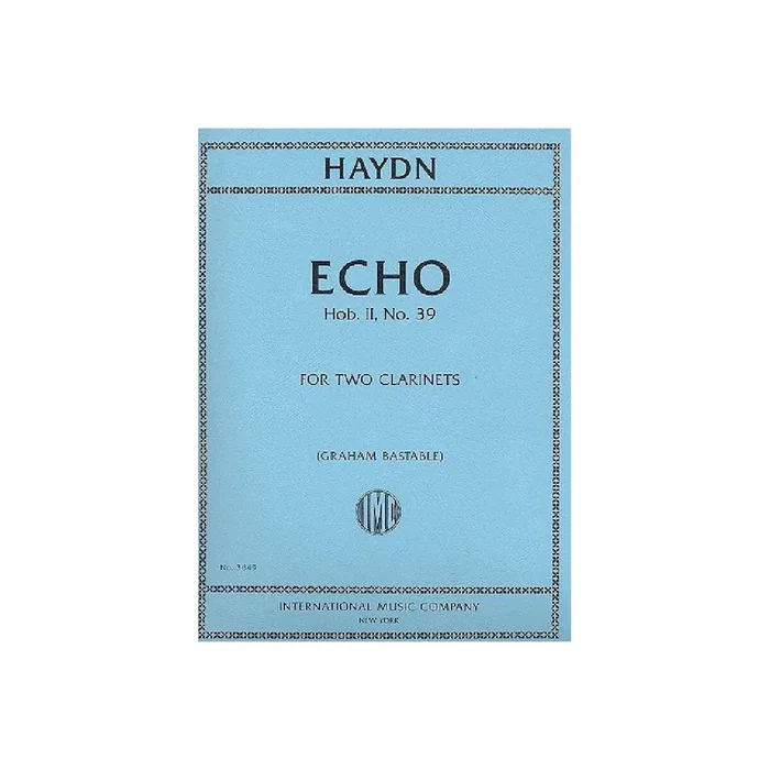 Echo Hob.II 9 for 2 clarinets