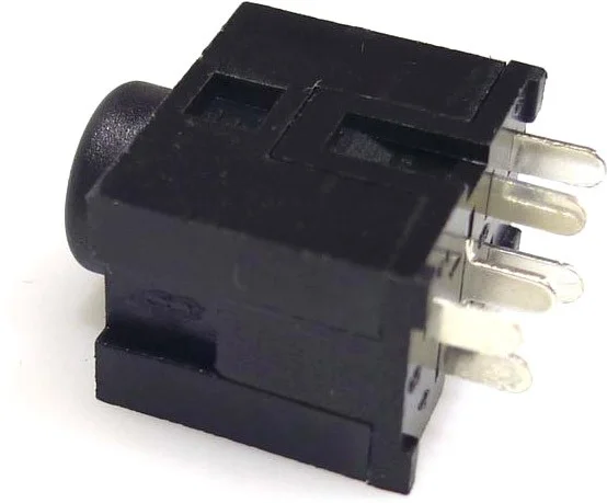 Einbaubuchse Klinke Stereo 3,5mm 6-Pin Kunststoff