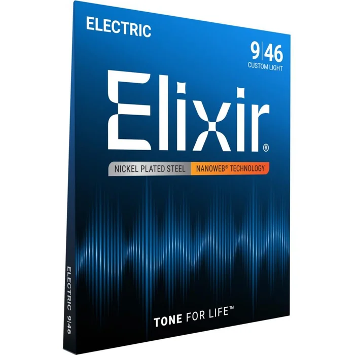 Elixir Strings E-Gitarrensaiten Nanoweb Custom Light (.009-.046)