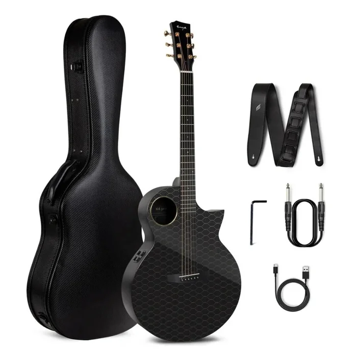 Enya X4 Pro Westerngitarre schwarz