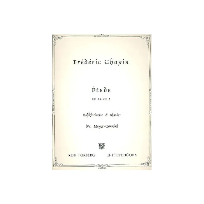 Etüde op.25,7 für
