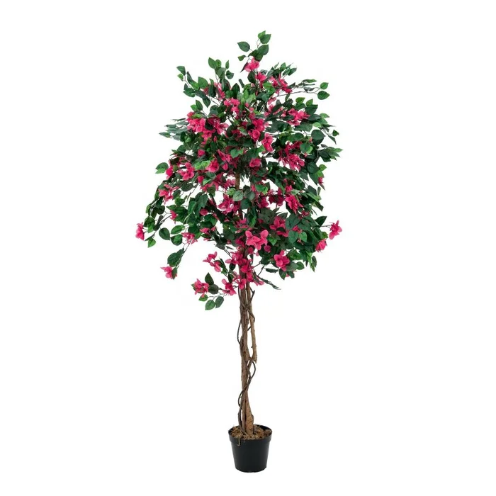 EUROPALMS Bougainvillea, Kunstpflanze, rot, 150cm