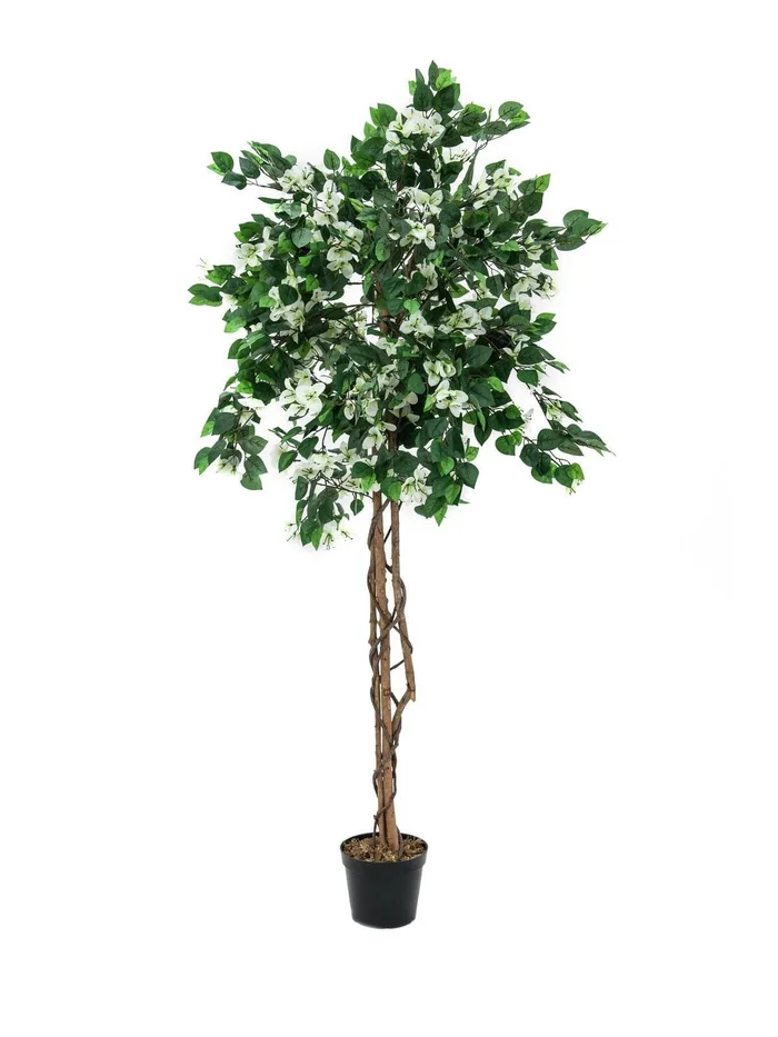 Europalms Bougainvillea, weiß, 150cm – Kunstpflanze