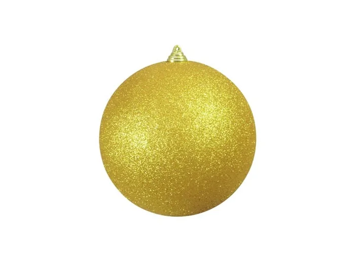 EUROPALMS Christbaumkugel 20cm, gold, glitzer