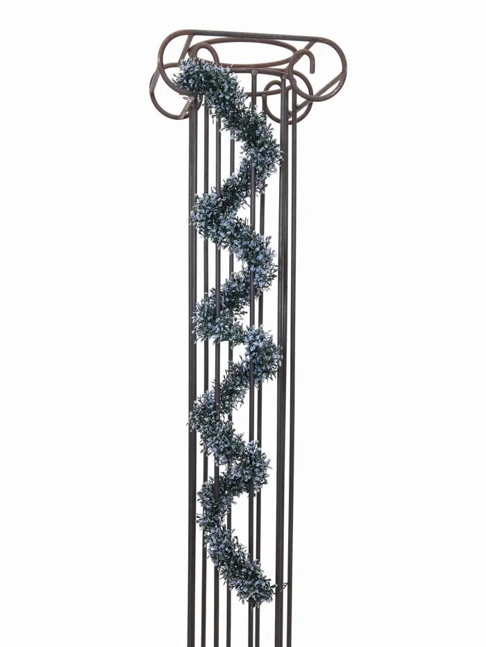 EUROPALMS Grasgirlande, blau, 180cm