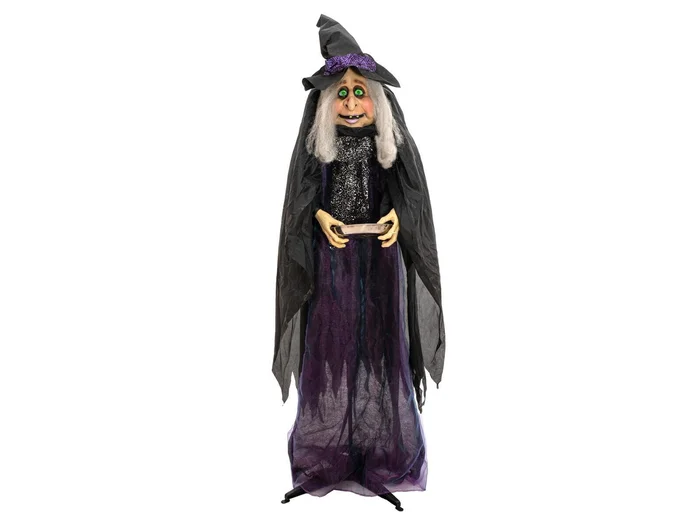 EUROPALMS Halloween Figur Hexe Marie, animiert, 180 cm