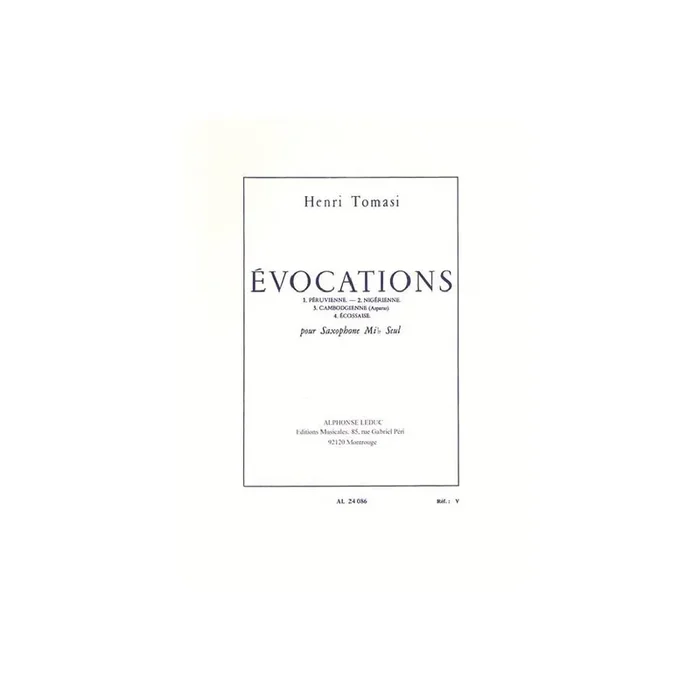 Évocations . pour saxophone