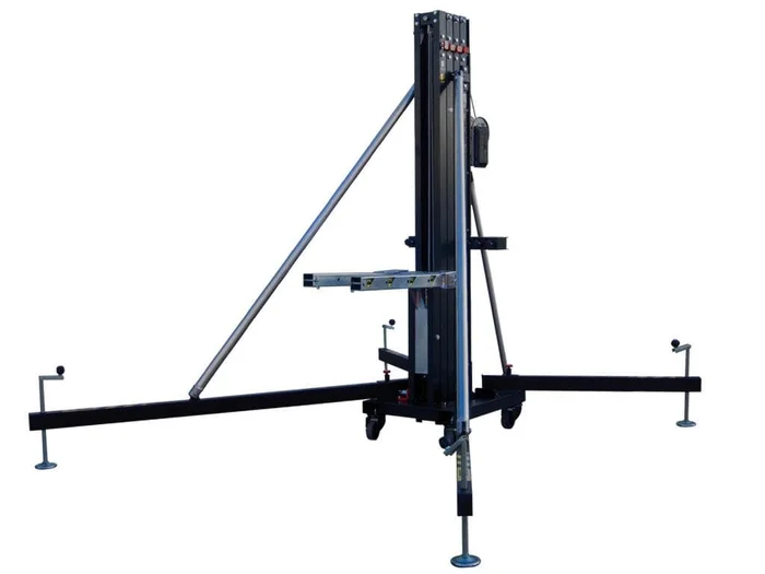 Fantek Gabel-Lift FT5323, schwarz, max. Höhe 4,89m, max. Auflast 235kg/455kg, Winde ALKO 501