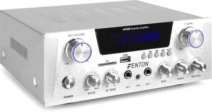 Fenton AV430A HiFi-Verstärker 2x 300W Alu