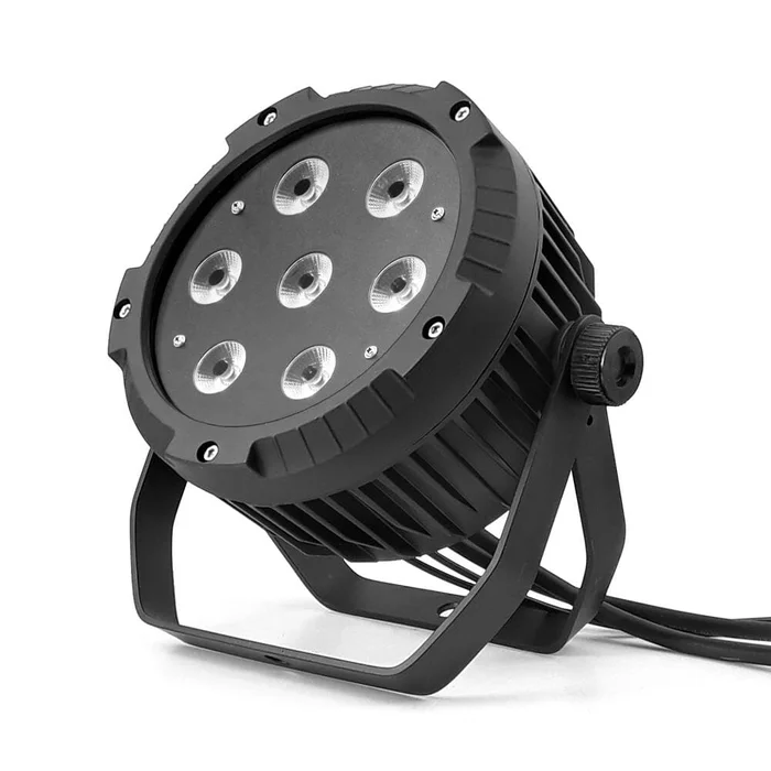 Flash Professional LED PAR 64 7x10W RGBW 4in1 IP65 mk2 -True1 Kabel