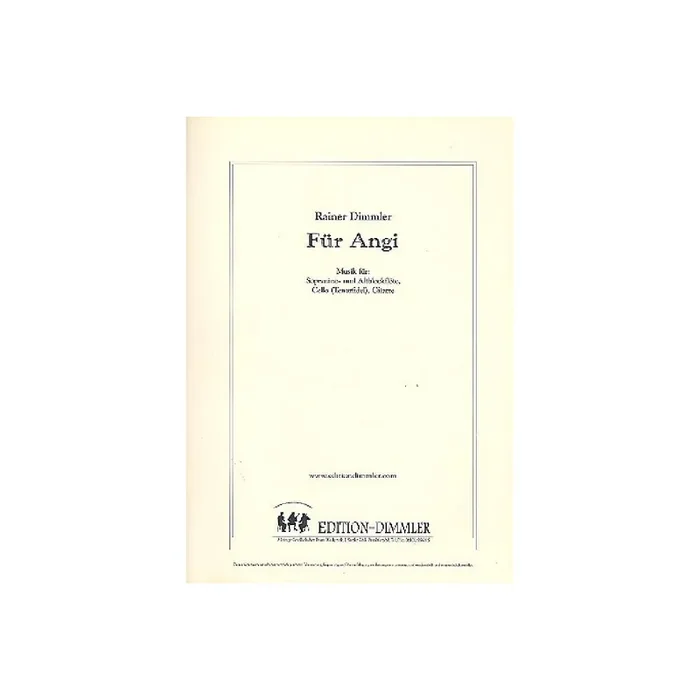 Für Angi für Sopranino- und