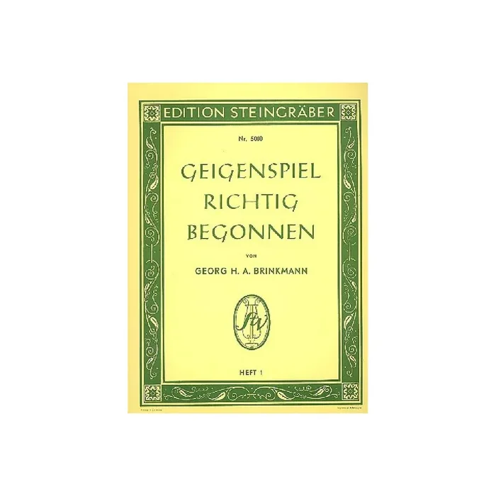 Geigenspiel richtig begonnen