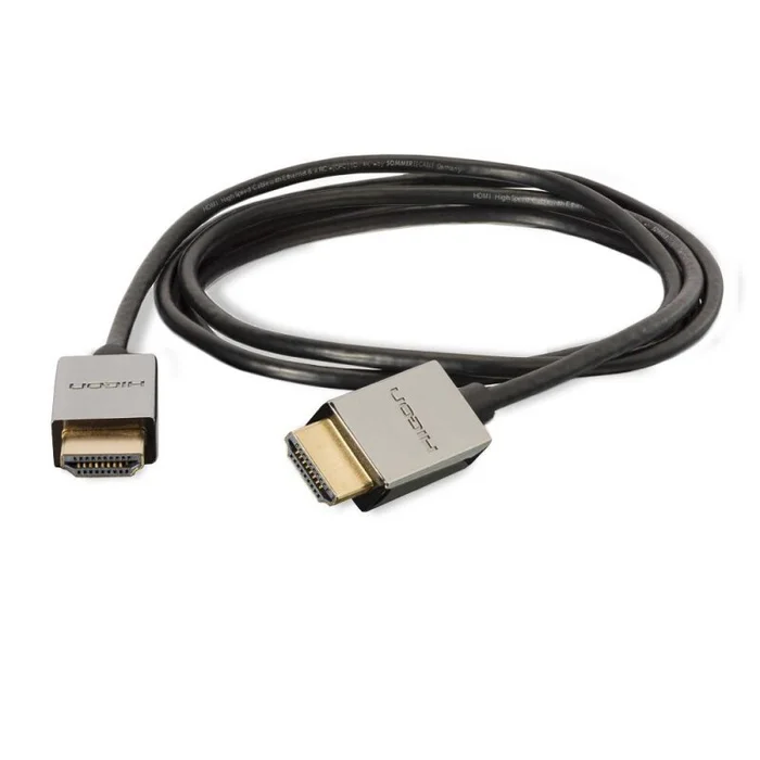 HICON CONNECTORS Multimediakabel HDMI® HighSpeed-Cable with Ethernet & ARC, 4K, compact, 19 x 0,04 mm² | HDMI® / HDMI®, HICON 10,00m