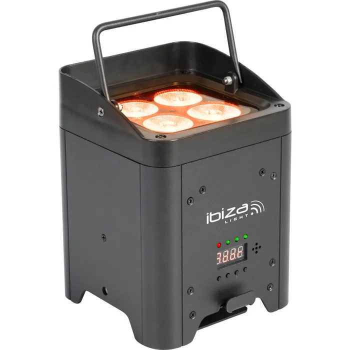 IBIZA BOX-HEX4 Akku LED PAR Scheinwerfer 4x12W