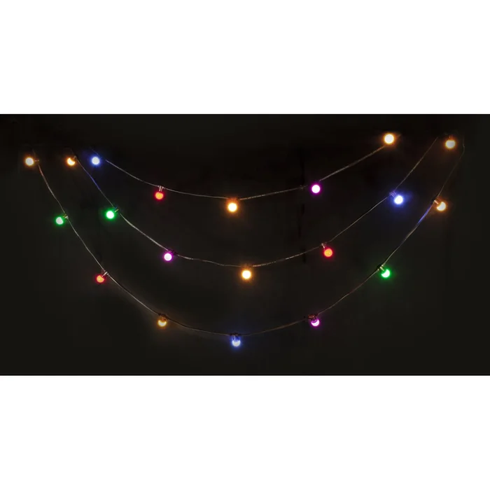 IBIZA LEDSTRING-COLOR LICHTERKETTE MIT 20 FARBIGEN LED LAMPEN IP44 – 10m