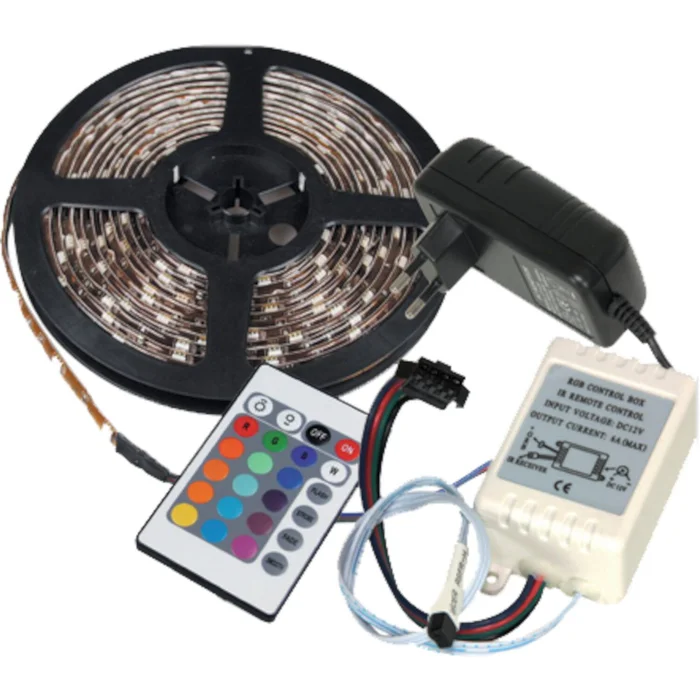 IBIZA LLS500RGB-PACK RGB LED STRIP SET 5m