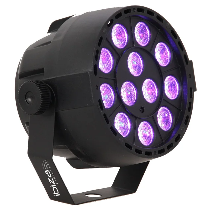 IBIZA PAR-MINI-UV SCHWARZLICHT LED PAR SCHEINWERFER 12×2 WATT