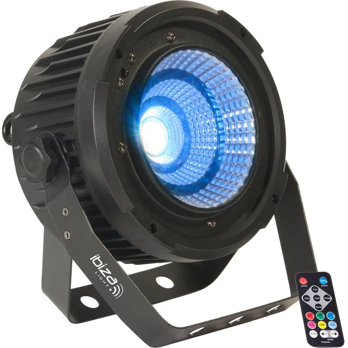 IBIZA PARLED50-COB LED PAR SCHEINWERFER MIT FERNBEDIENUNG