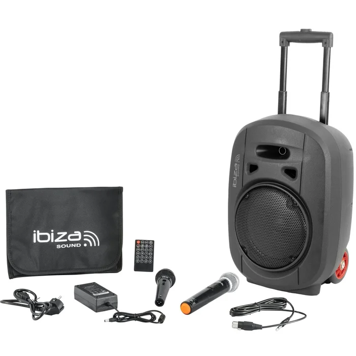 Ibiza PORT8UHF-MKII-TWS – tragbare, akkubetriebene Beschallungsanlage mit UHF-Mikrofon, TWS und Bluetooth