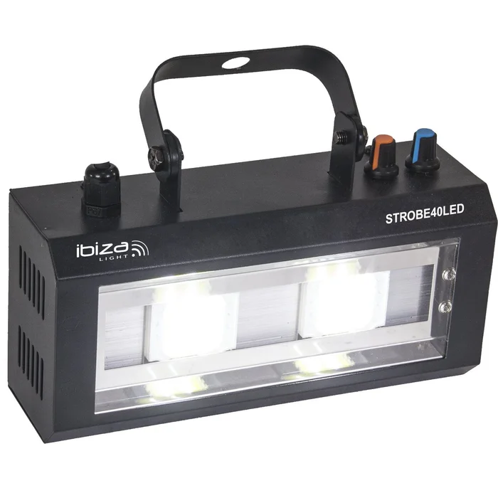 IBIZA STROBE40LED LED STROBOSKOP 2×20 Watt