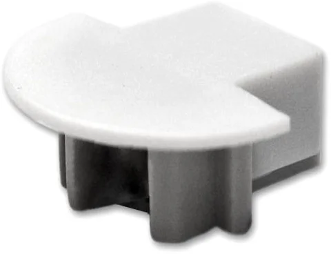 ISOLED Endkappe für Profil MINI-EB10 silber, inkl. Kabeldurchführung