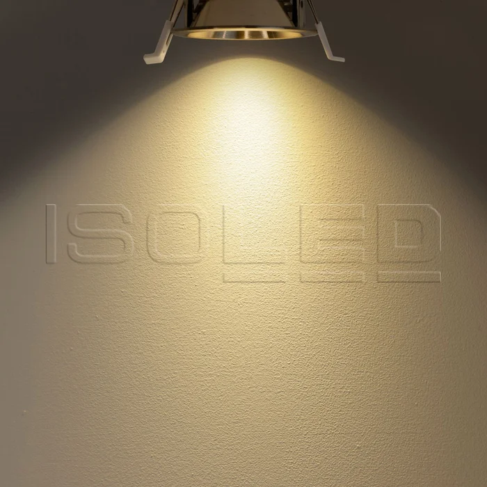 ISOLED LED Einbaustrahler BACK60-68, nickel geb., rund, 5W, CRI90, 2700K, rückversetzt, UGR – Bild 3