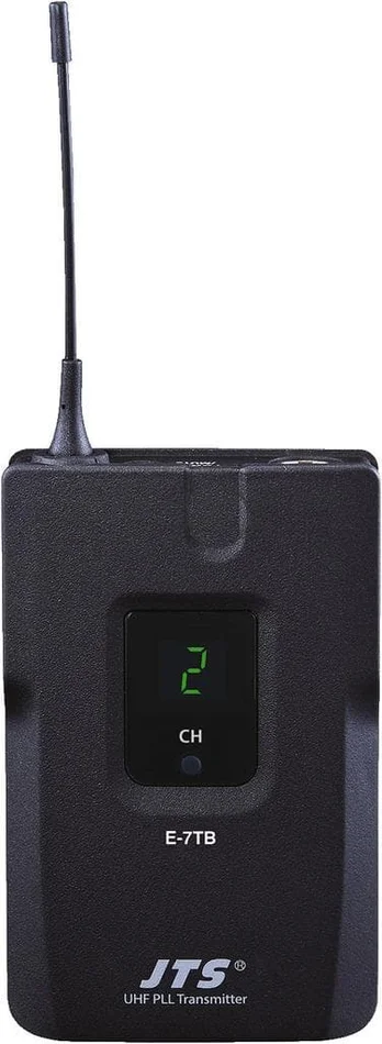 JTS E-7TB/5 – UHF-PLL-Taschensender mit Lavaliermikrofon