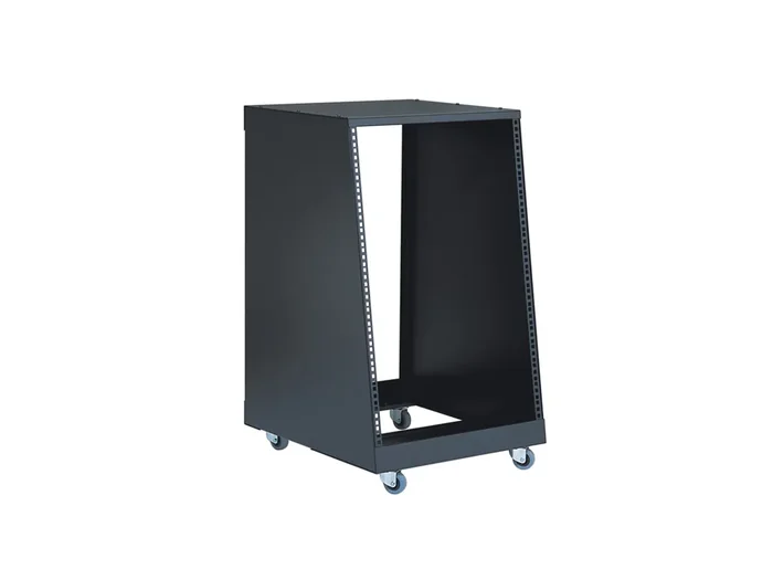 K&M 48260 Rack schwarz 16 HE mit Rollen