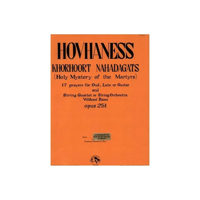 Khorhoort Nahadagats op.251