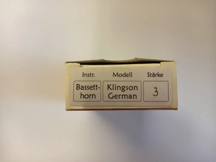 Klingson Bassetthorn Blätter German Stärke 3