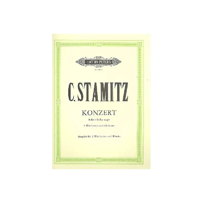 Konzert B-Dur für 2 Klarinetten und Orchester