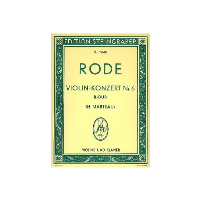 Konzert B-Dur Nr.6 für Violine