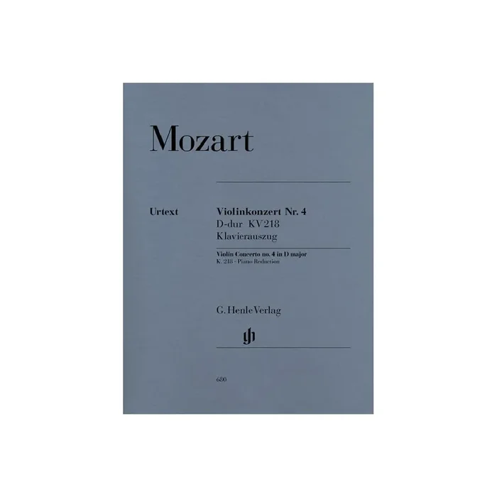 Konzert D-Dur Nr.4 KV218 für Violine und Orchester
