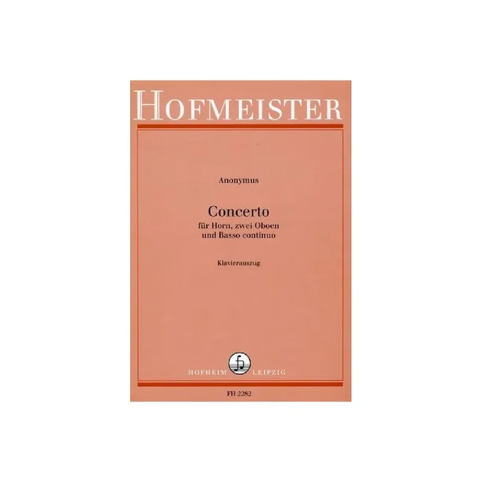 Konzert für Horn, 2 Oboen und Bc