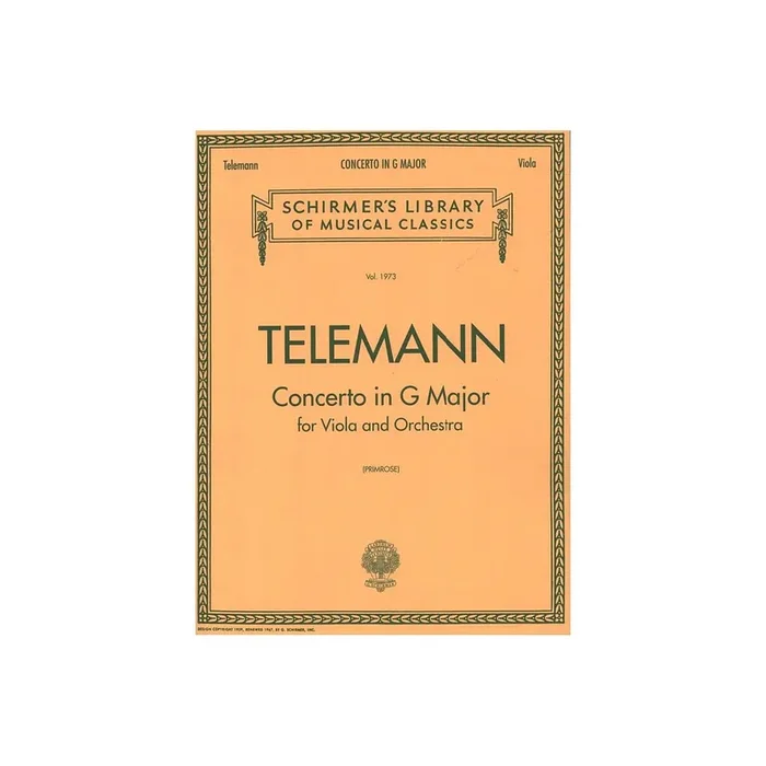 Konzert G-Dur für Viola und Orchester