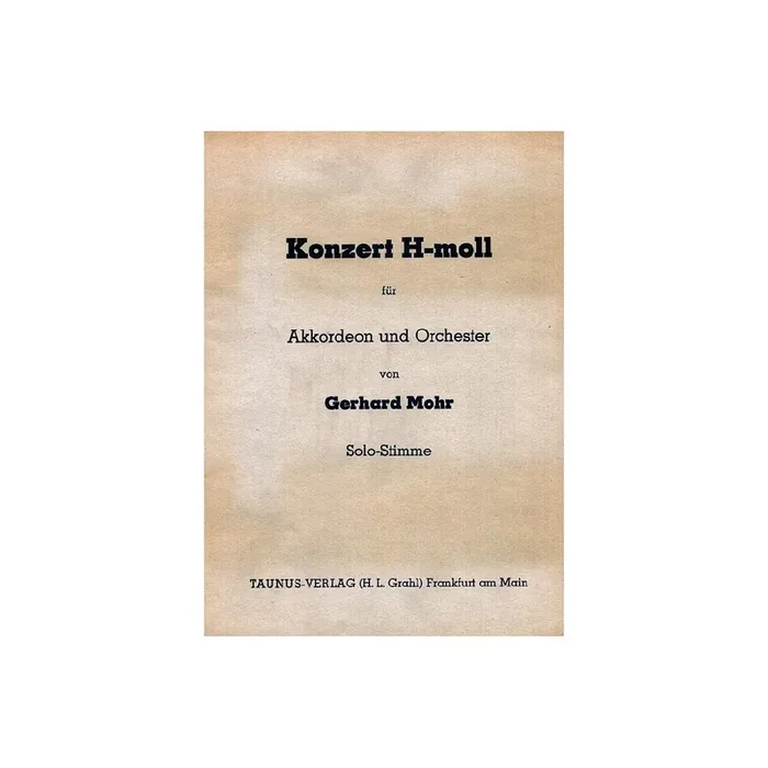 Konzert h-Moll für Akkordeon und Orchester