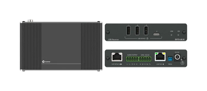 Kramer EXT3-UE-R – USB 2.0- und Ethernet-PoC-Empfänger