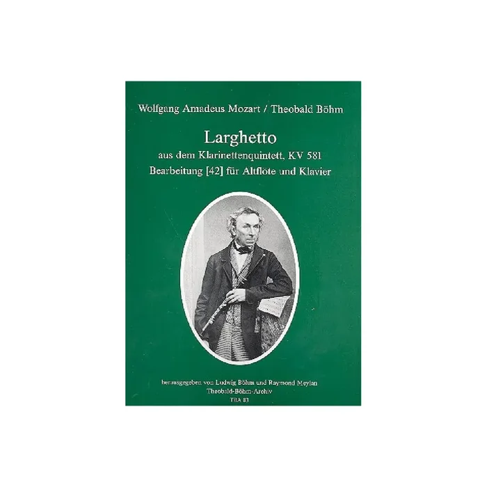 Larghetto KV581 für Altflöte und Klavier