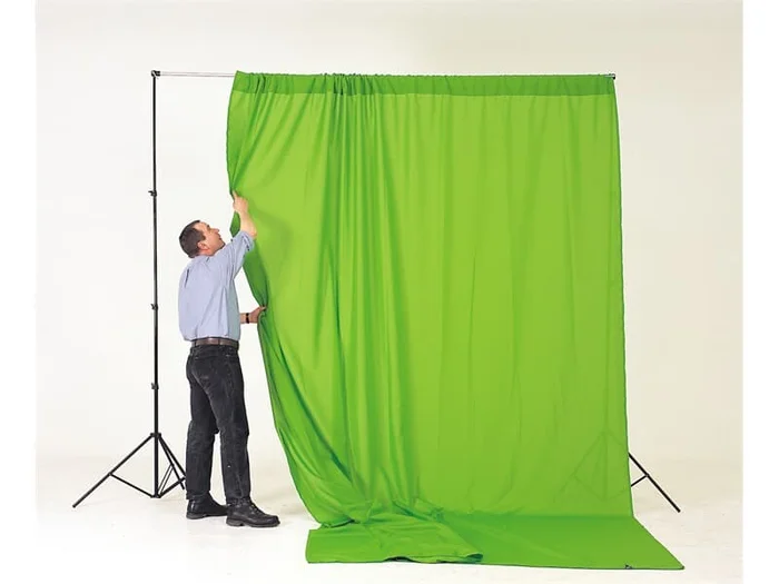 Lastolite Chromakey Textilhintergrund Grün 300x350cm mit Schlaufe