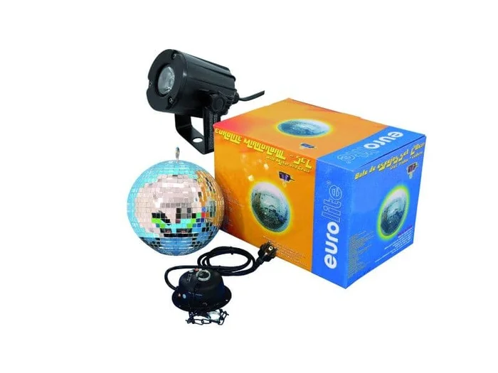 LED 20cm Spiegelkugelset Motor + Kette LED 6000K kaltweiß