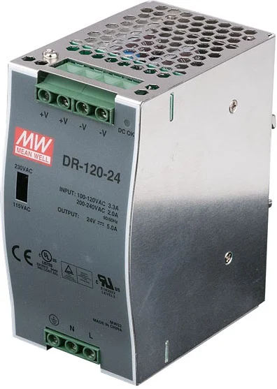 LED Power Supply Dinrail 120W 24V DRP-120 24V 120W