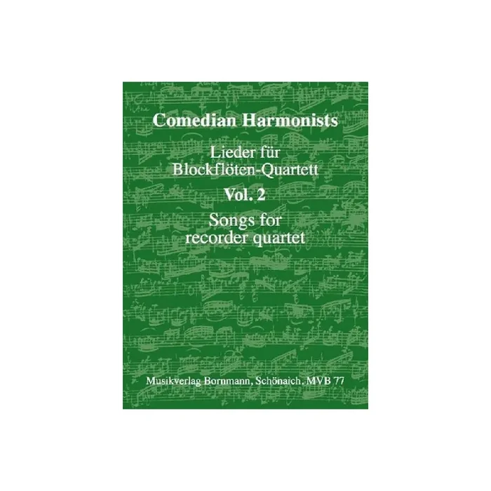 Lieder für Blockflötenquartett (AATB) Band 2
