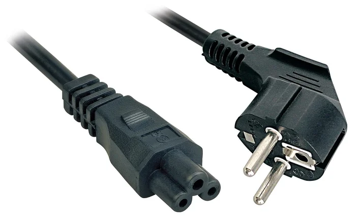 LINDY 30405 2m Schuko an IEC C5 Netzkabel – Ideal für die Verbindung gängiger Noteboo