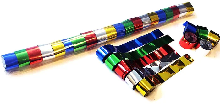 Magic FX Metallic Stadium Streamer 20m x 2,5cm – Bunt
