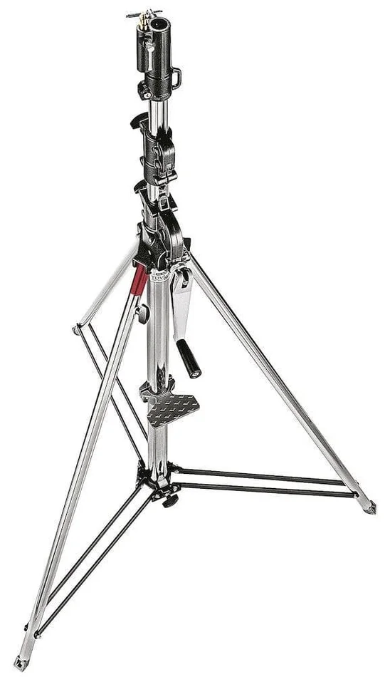 Manfrotto 087NW Stativ Wind-Up Silber 3-teilig