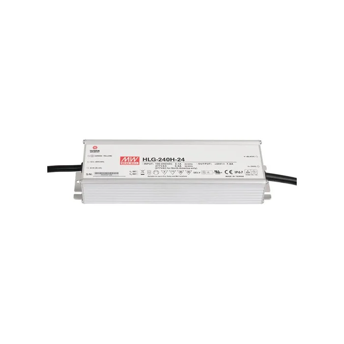 Meanwell – LED Power Supply 240 W 24 VDC MEAN WELL HLG-240H-24