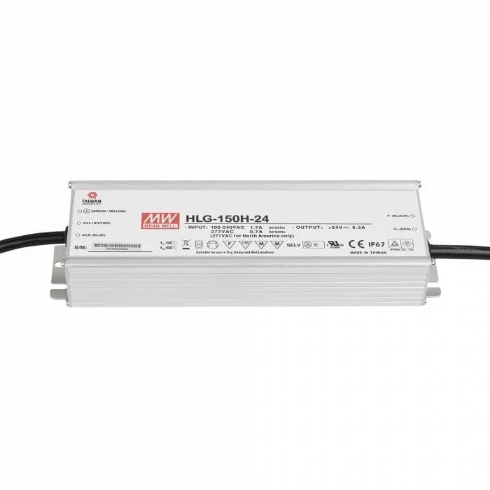 Meanwell LED Power Supply 150 W/24 VDC – MEAN WELL HLG-150H-24