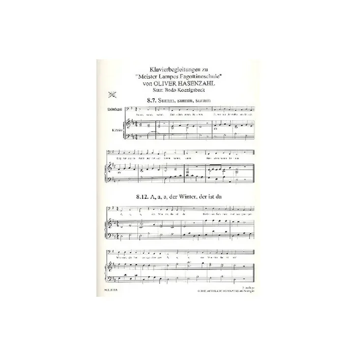 Meister Lampes Fagottinoschule Band 1
